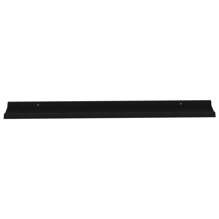 Wandschappen 4 st 115x9x3 cm zwart MeubelReus
