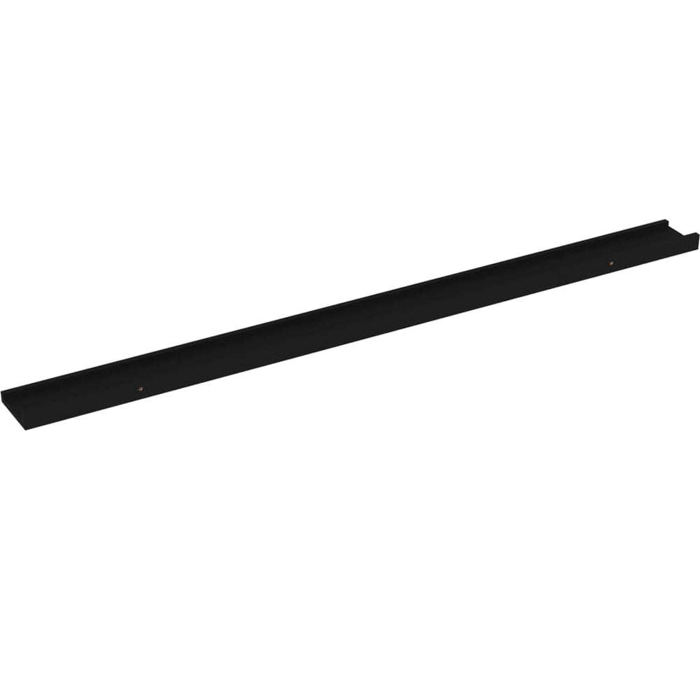 Wandschappen 4 st 115x9x3 cm zwart MeubelReus