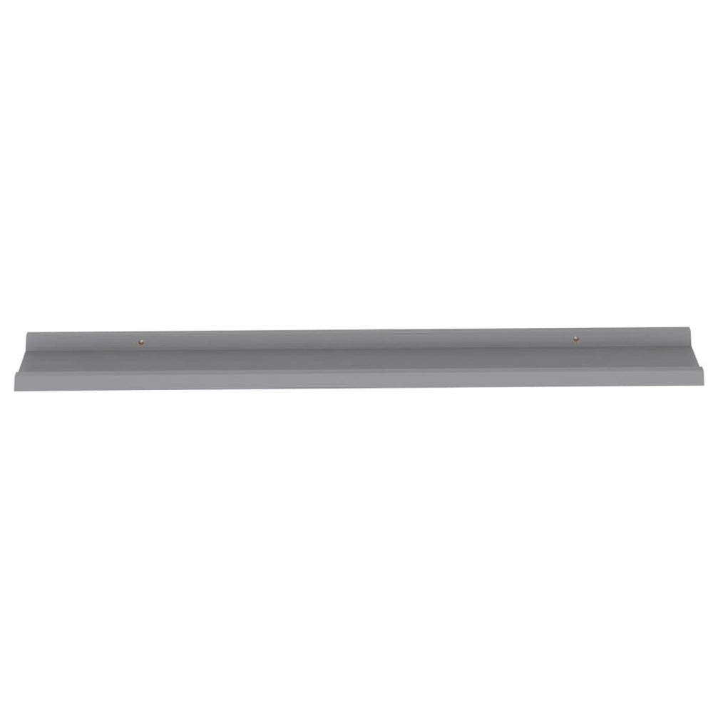 Wandschappen 2 st 100x9x3 cm grijs MeubelReus