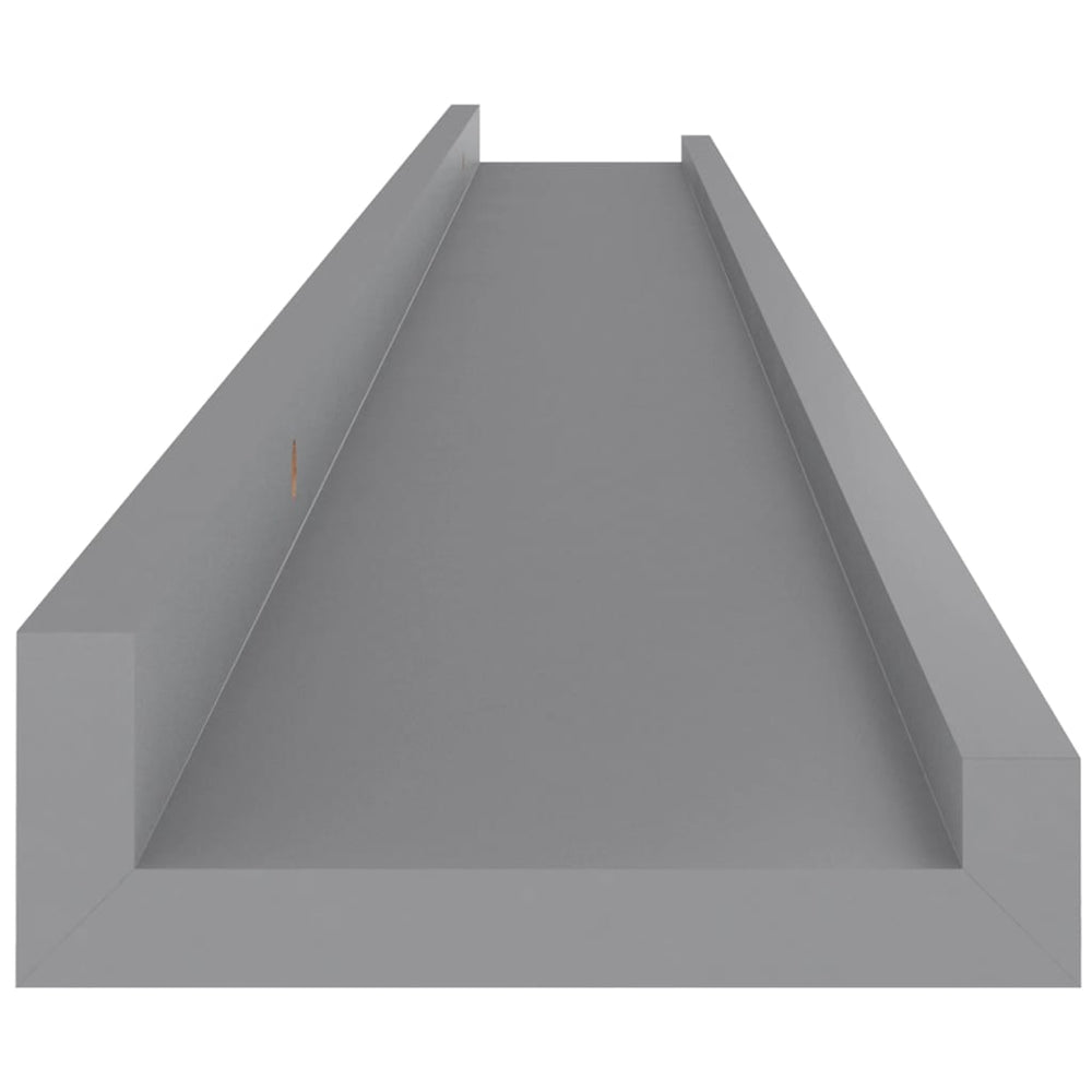 Wandschappen 2 st 100x9x3 cm grijs MeubelReus