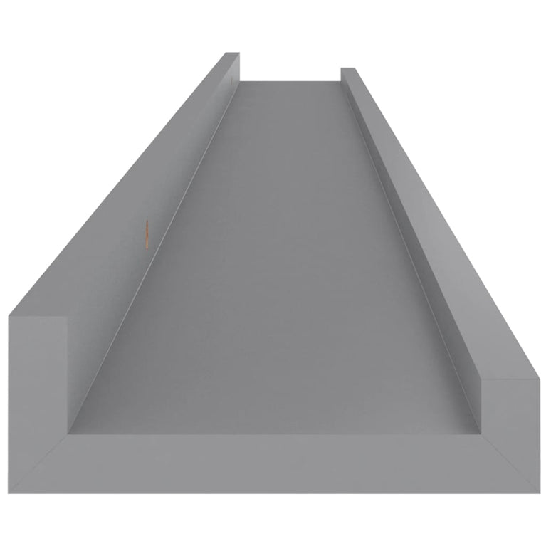 Wandschappen 2 st 100x9x3 cm grijs MeubelReus