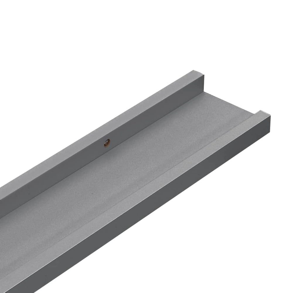 Wandschappen 2 st 100x9x3 cm grijs MeubelReus