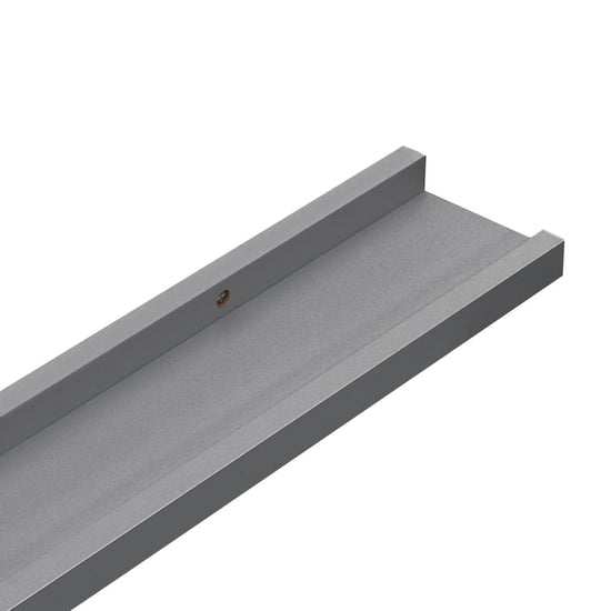 Wandschappen 2 st 100x9x3 cm grijs MeubelReus