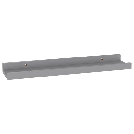 Wandschappen 4 st 40x9x3 cm grijs MeubelReus