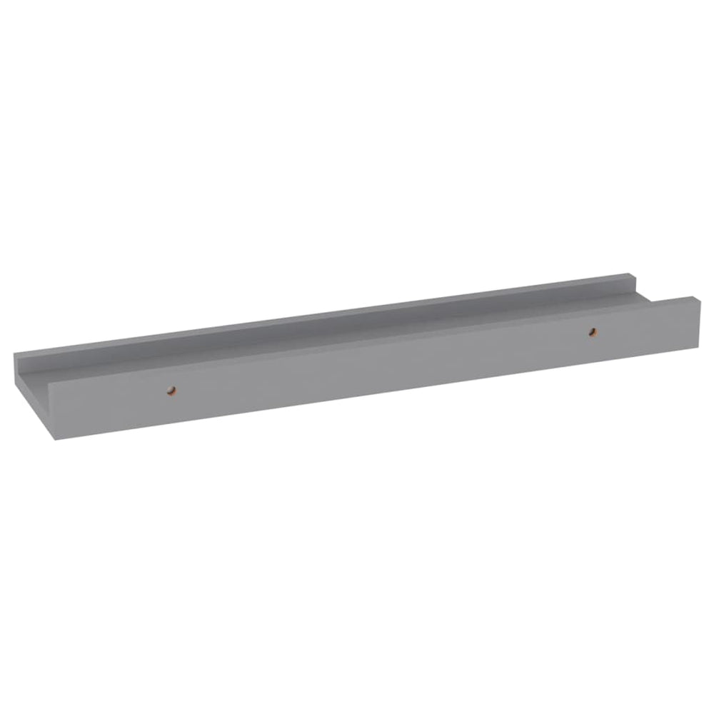 Wandschappen 4 st 40x9x3 cm grijs MeubelReus