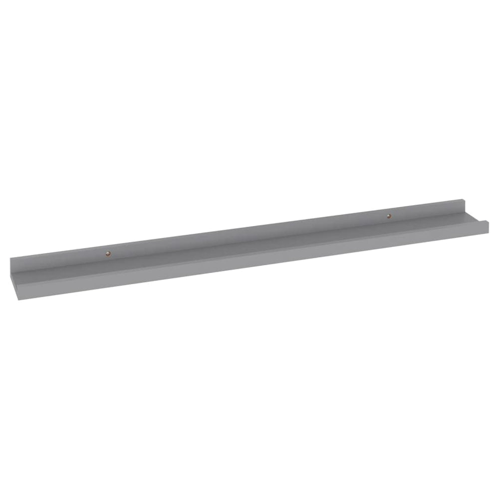 Wandschappen 4 st 80x9x3 cm grijs MeubelReus