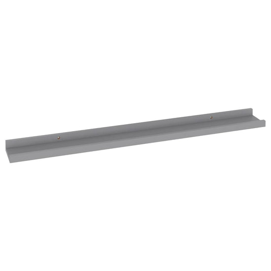 Wandschappen 4 st 80x9x3 cm grijs MeubelReus
