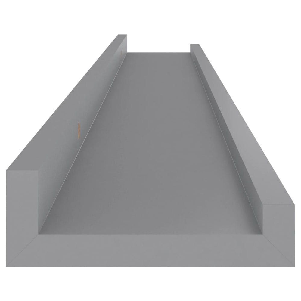 Wandschappen 4 st 80x9x3 cm grijs MeubelReus
