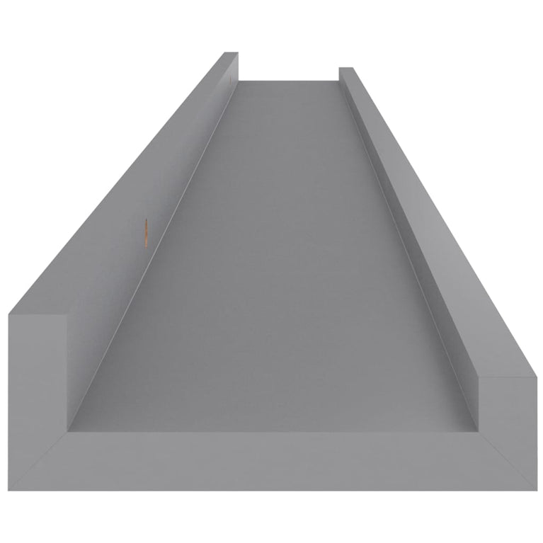 Wandschappen 4 st 100x9x3 cm grijs MeubelReus