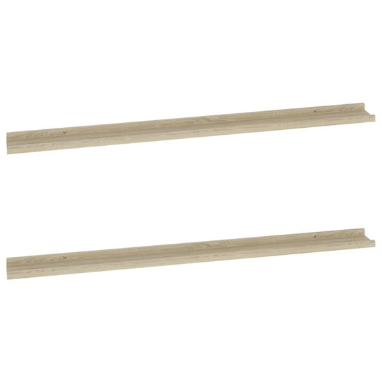 Wandschappen 2 st 115x9x3 cm sonoma eikenkleurig MeubelReus