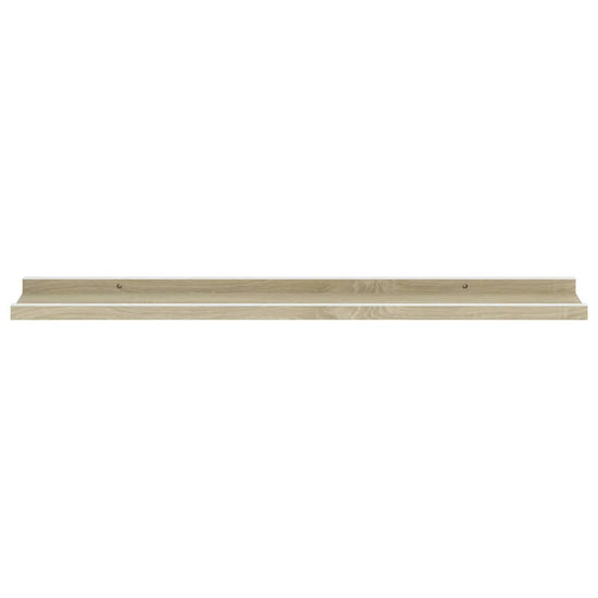 Wandschappen 4 st 80x9x3 cm wit en sonoma eikenkleurig MeubelReus