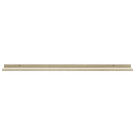 Wandschappen 4 st 115x9x3 cm wit en sonoma eikenkleurig MeubelReus