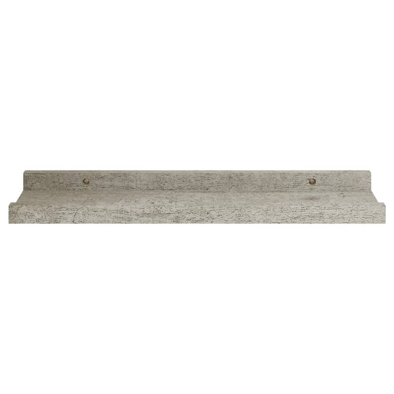 Wandschappen 2 st 40x9x3 cm betongrijs MeubelReus