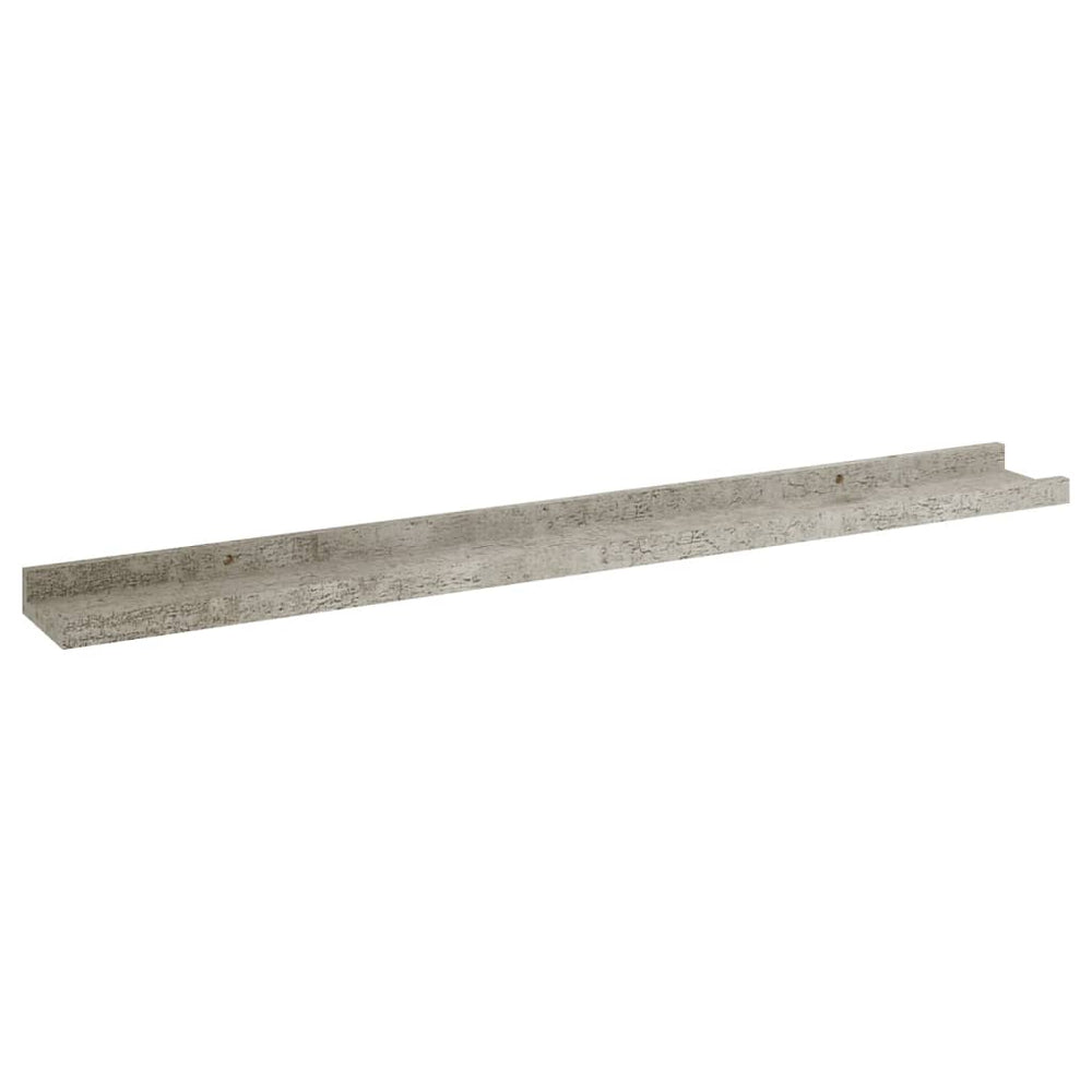 Wandschappen 2 st 80x9x3 cm betongrijs MeubelReus