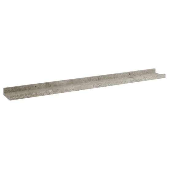 Wandschappen 2 st 80x9x3 cm betongrijs MeubelReus