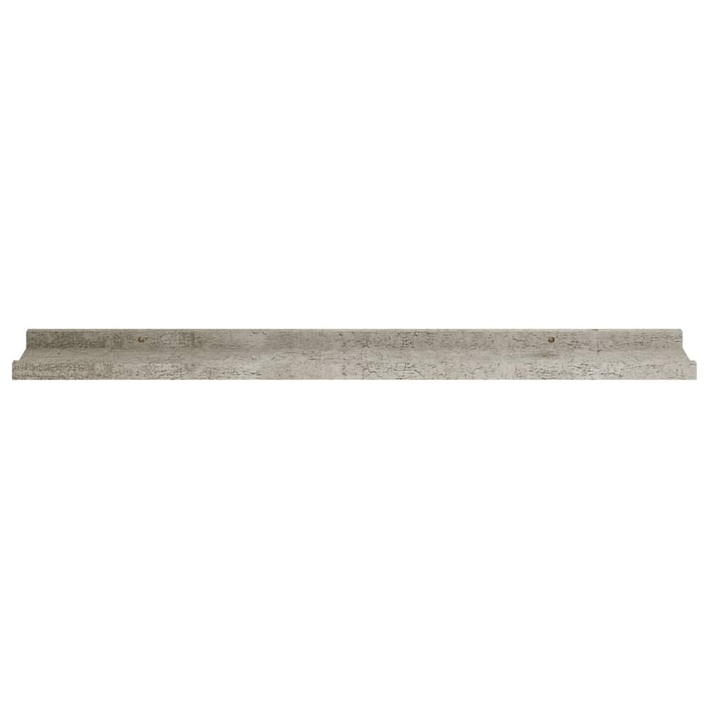 Wandschappen 2 st 80x9x3 cm betongrijs MeubelReus