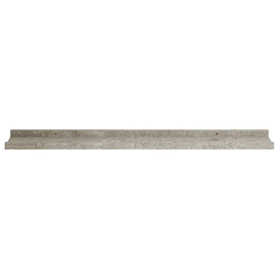 Wandschappen 2 st 80x9x3 cm betongrijs MeubelReus