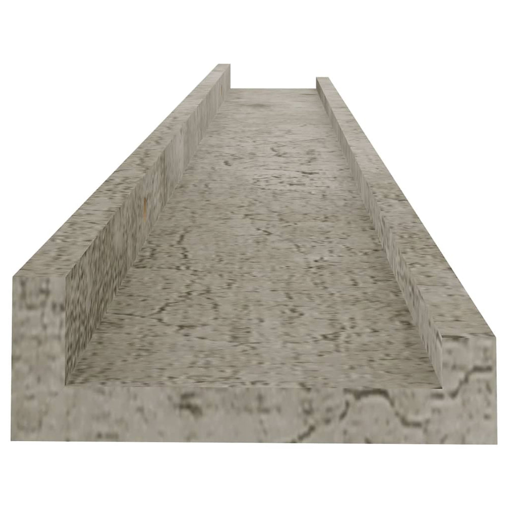 Wandschappen 4 st 80x9x3 cm betongrijs MeubelReus