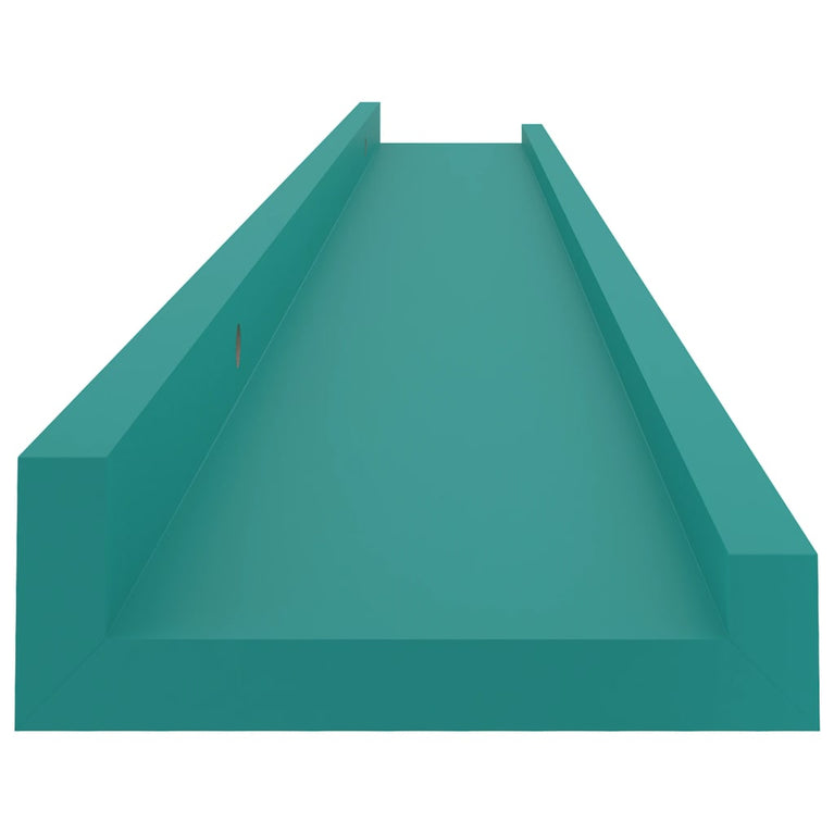 Wandschappen 2 st 80x9x3 cm blauw MeubelReus