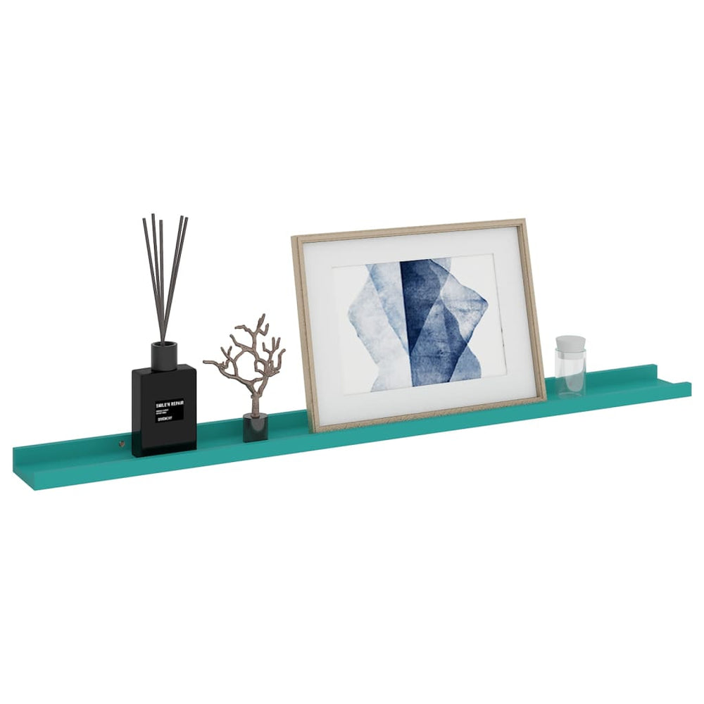 Wandschappen 2 st 100x9x3 cm blauw MeubelReus