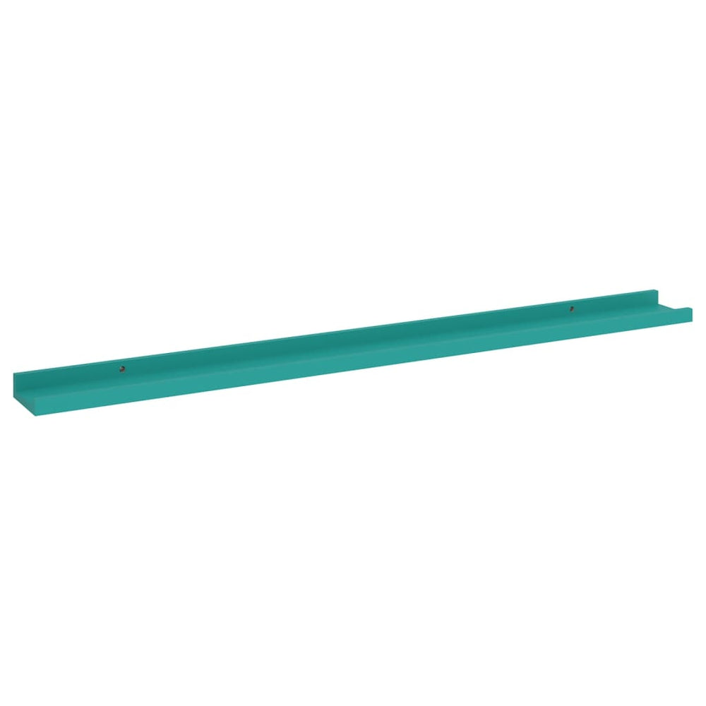 Wandschappen 2 st 100x9x3 cm blauw MeubelReus