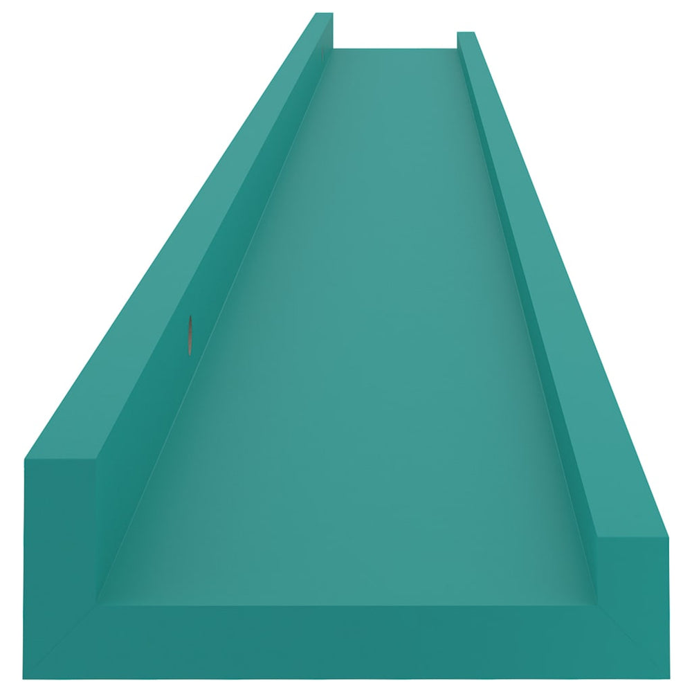 Wandschappen 2 st 100x9x3 cm blauw MeubelReus