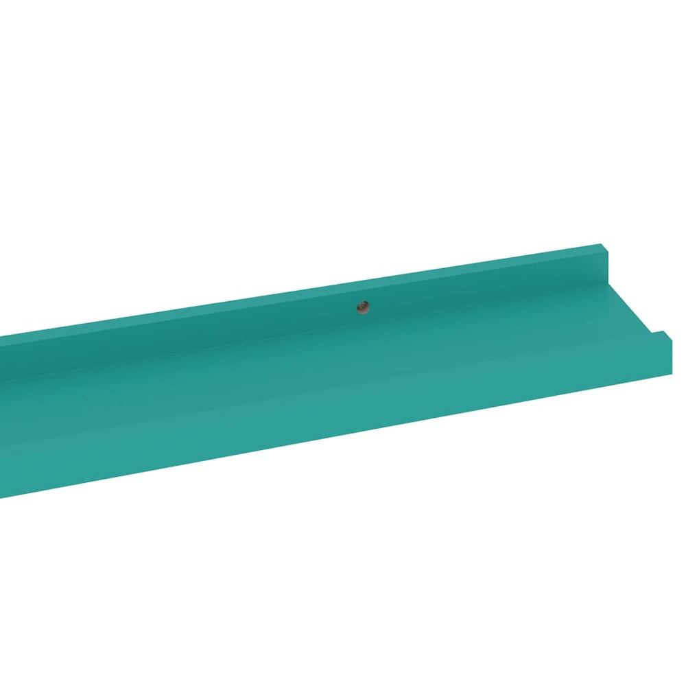 Wandschappen 2 st 100x9x3 cm blauw MeubelReus