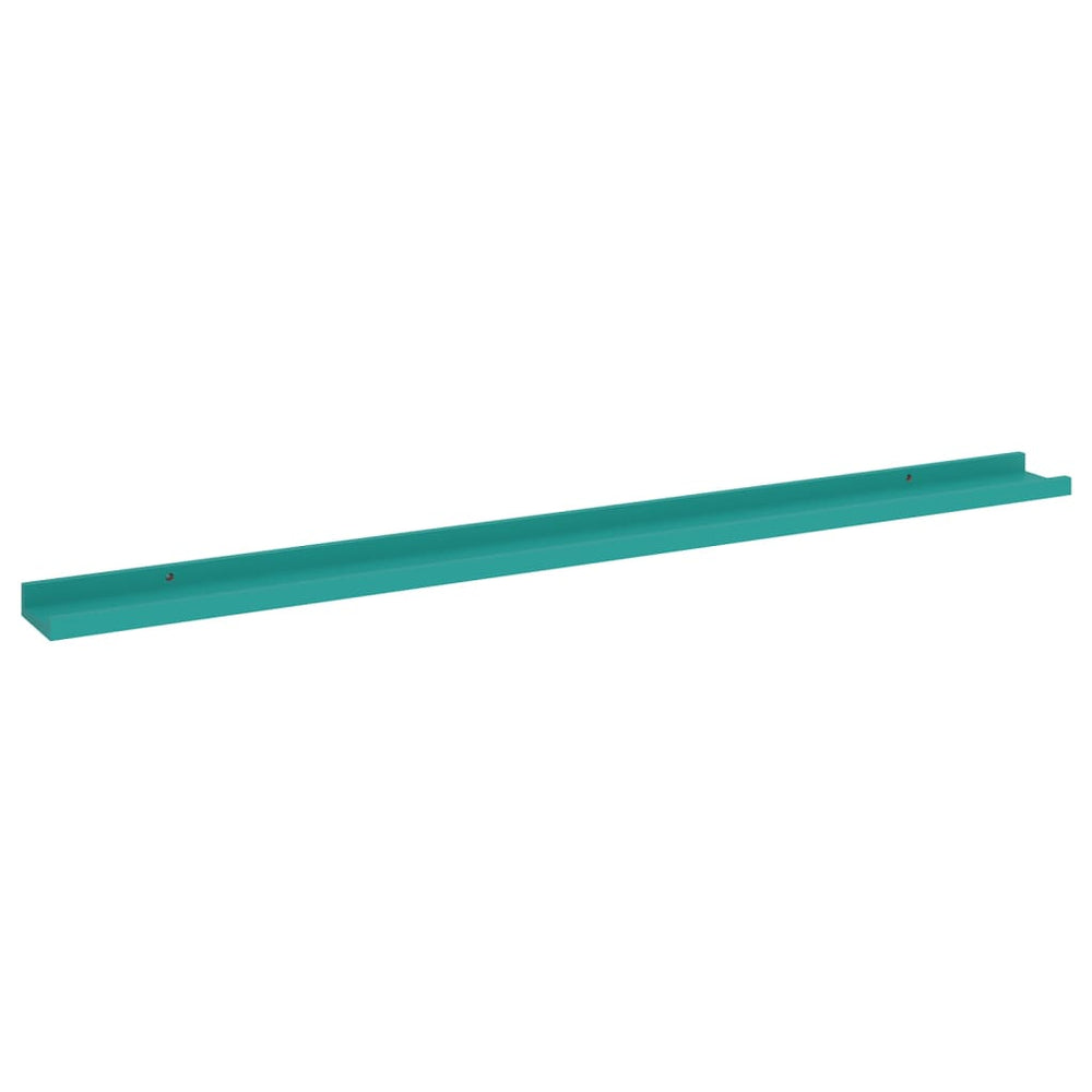 Wandschappen 2 st 115x9x3 cm blauw MeubelReus