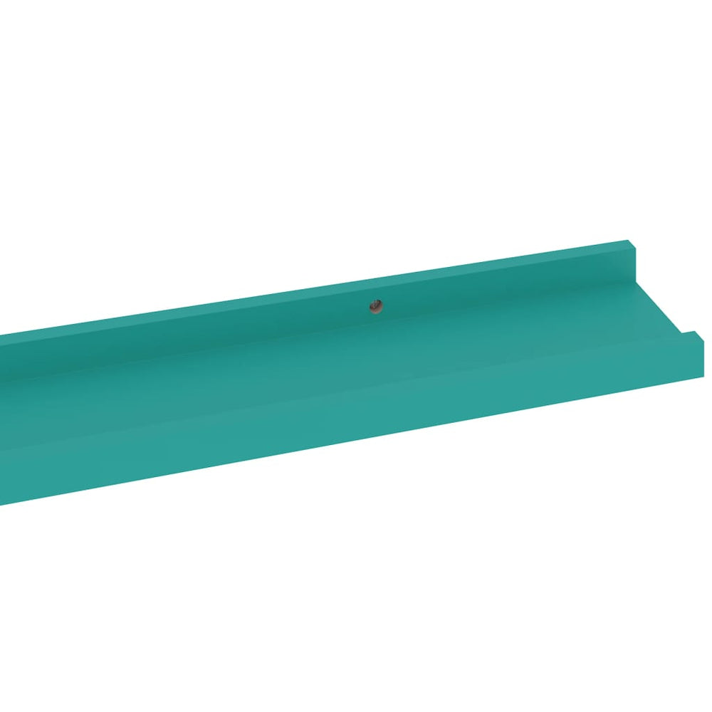 Wandschappen 2 st 115x9x3 cm blauw MeubelReus