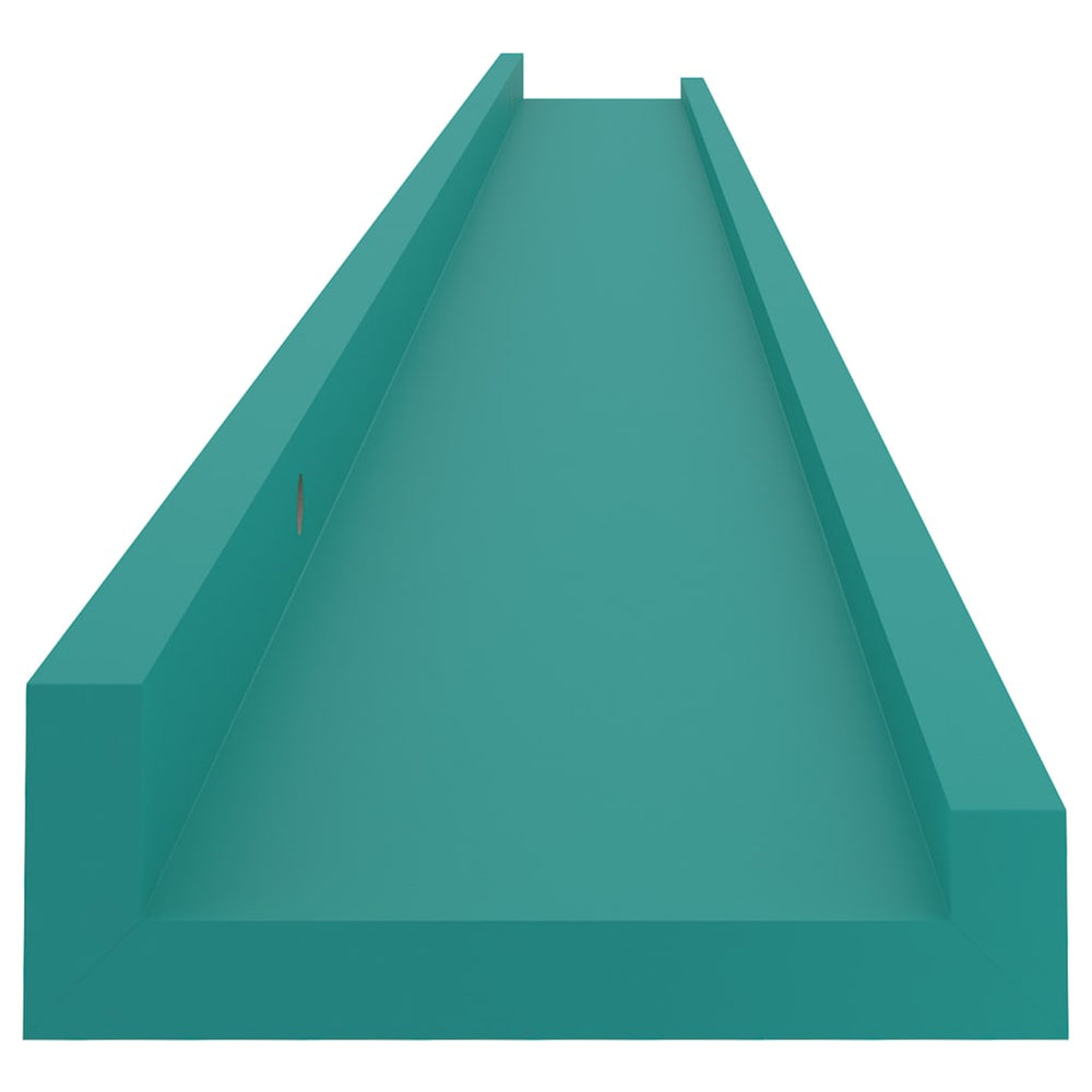 Wandschappen 2 st 115x9x3 cm blauw MeubelReus
