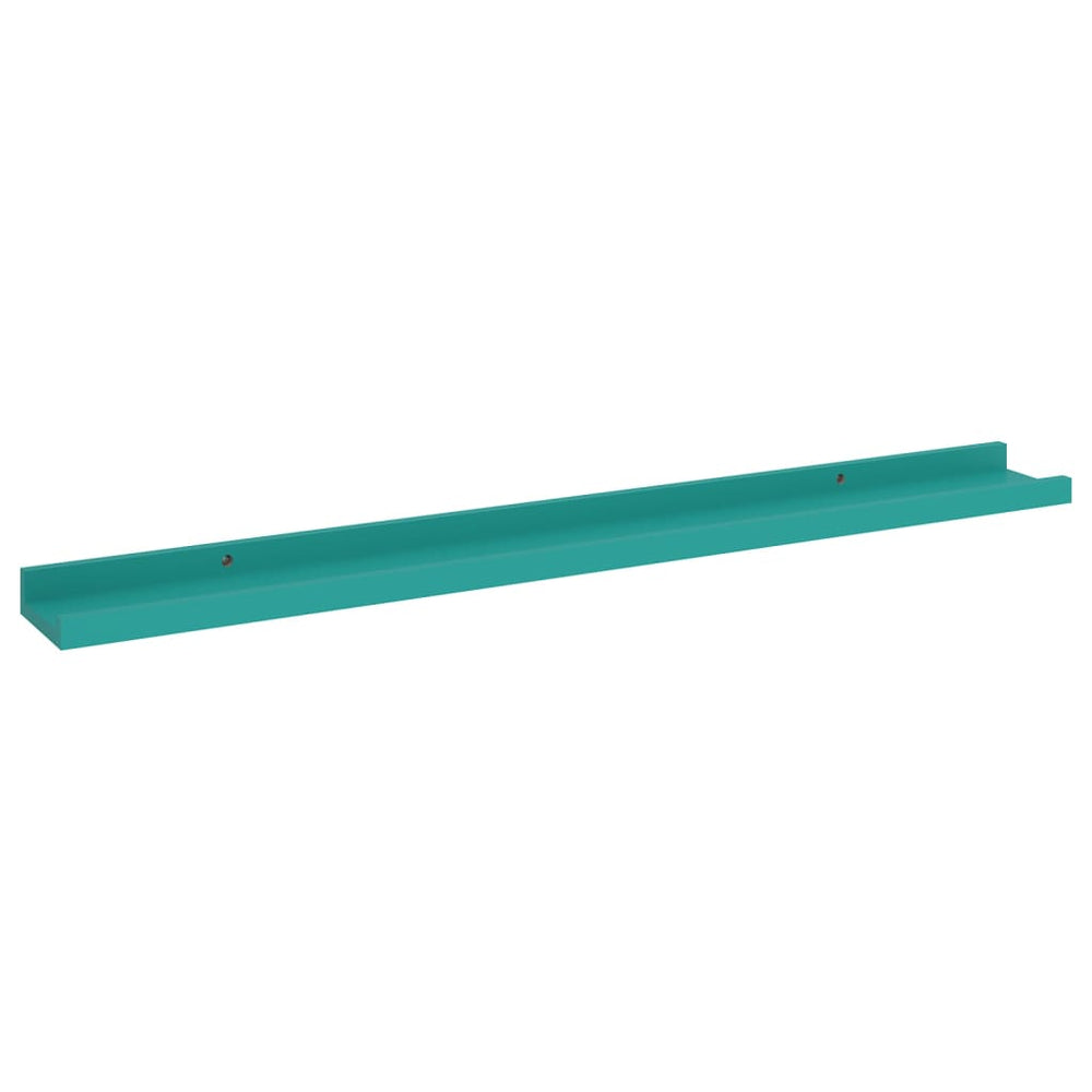 Wandschappen 4 st 80x9x3 cm blauw MeubelReus