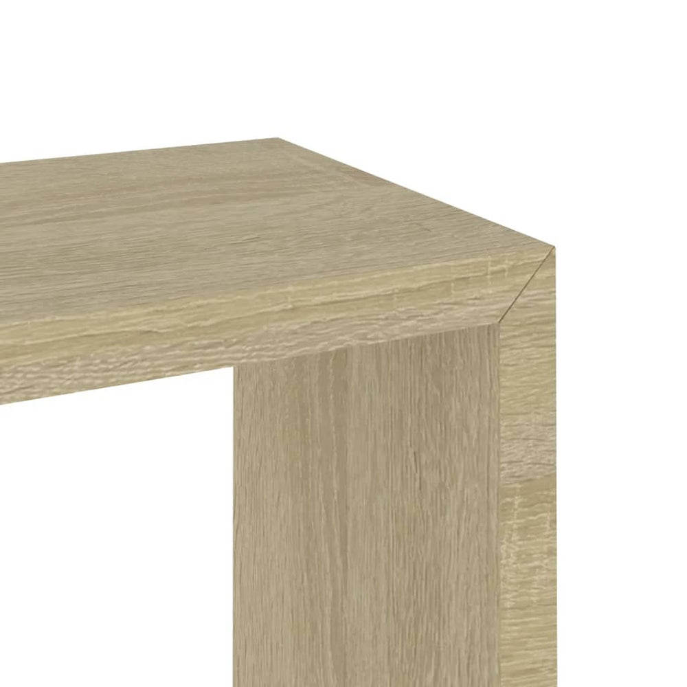 Wandschappen kubus 3 st sonoma eikenkleurig MeubelReus