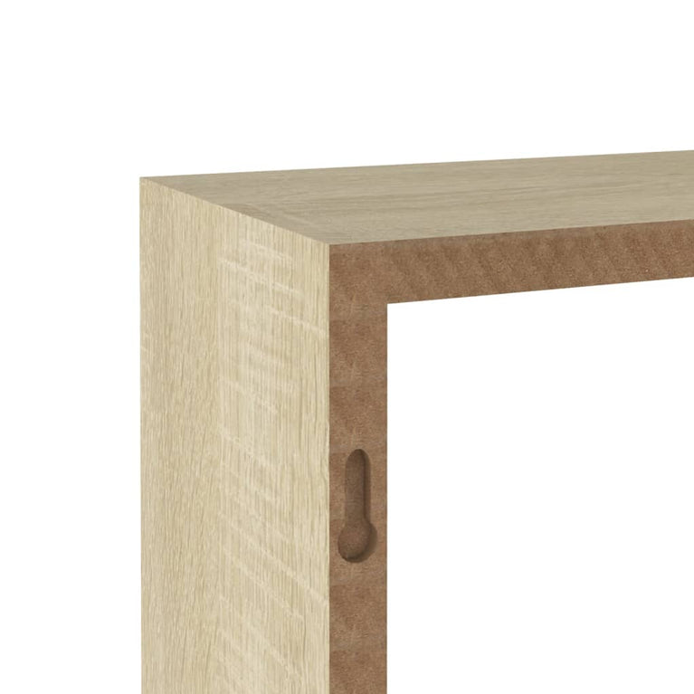 Wandschappen kubus 3 st sonoma eikenkleurig MeubelReus