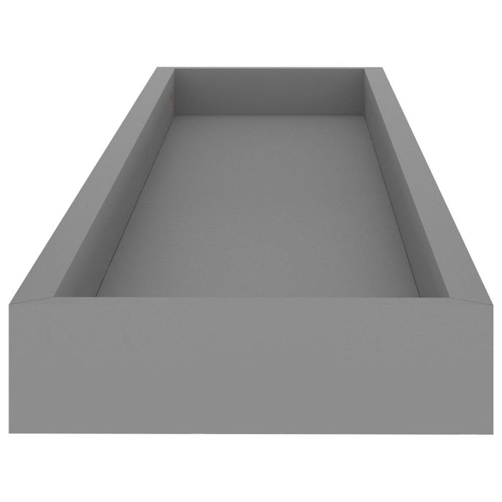 Wandschappen 4 st Loggia 80x15x4 cm MDF grijs MeubelReus