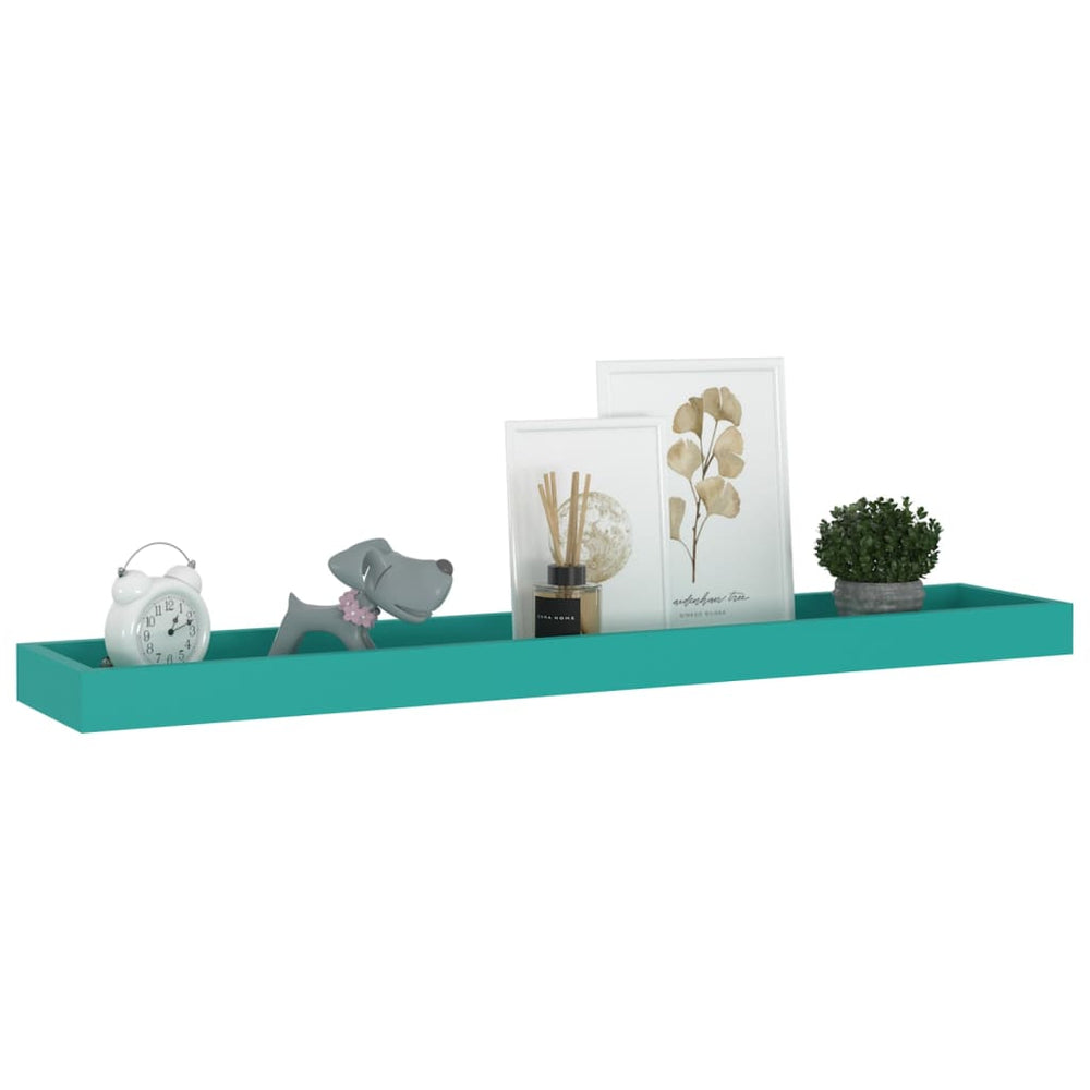 Wandschappen 2 st Loggia 80x15x4 cm MDF blauw MeubelReus