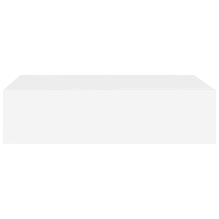 Wandschappen 2 st met lade 40x23,5x10 cm MDF wit MeubelReus
