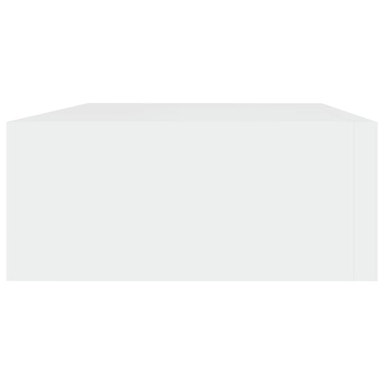 Wandschappen 2 st met lade 40x23,5x10 cm MDF wit MeubelReus