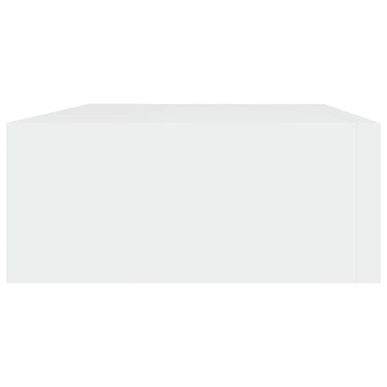 Wandschappen 2 st met lade 40x23,5x10 cm MDF wit MeubelReus