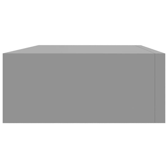 Wandschappen 2 st met lade 40x23,5x10 cm MDF grijs MeubelReus