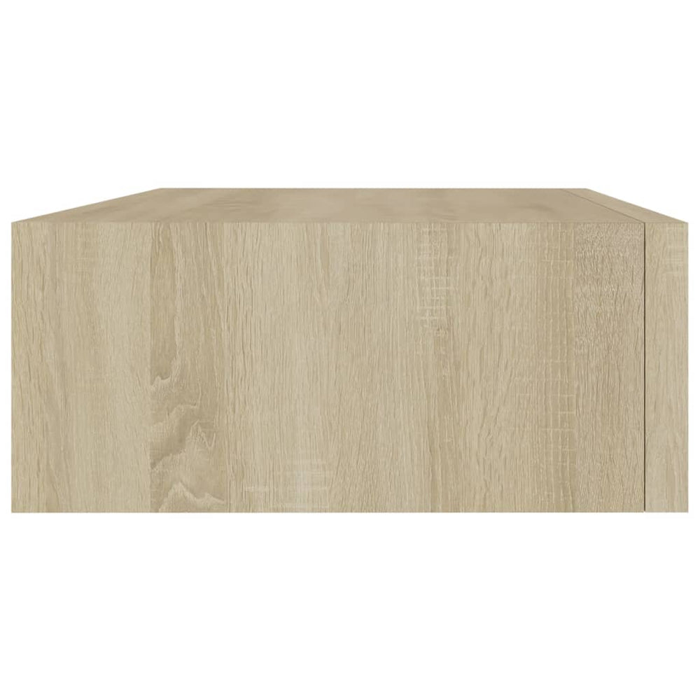 Wandschap met lade 40x23,5x10 cm MDF eikenkleurig MeubelReus