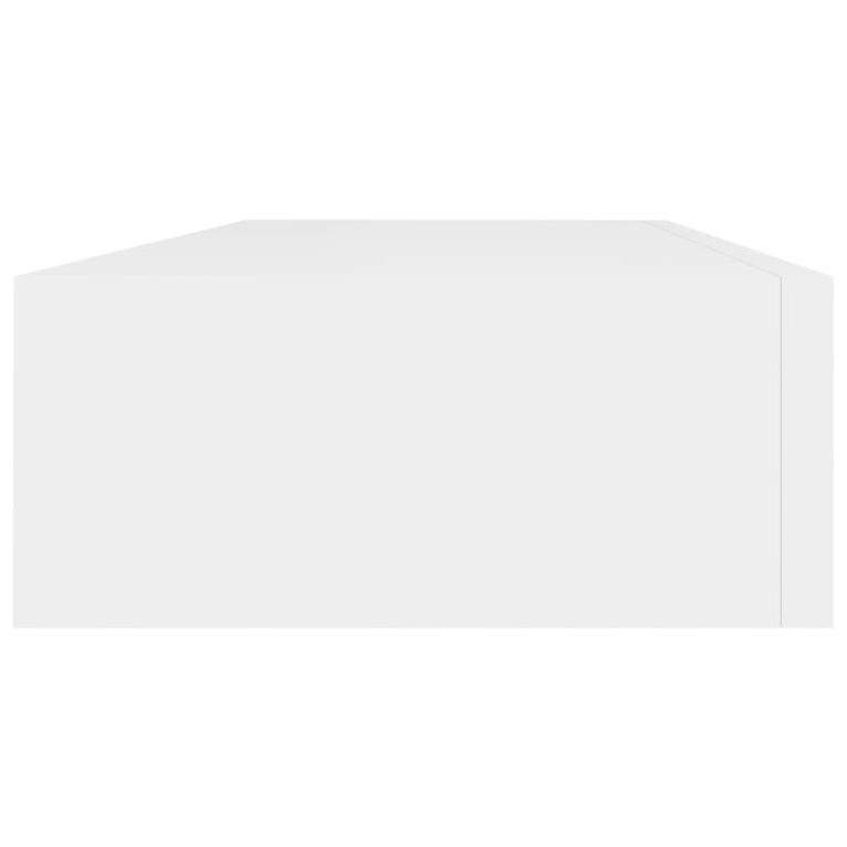 Wandschappen 2 st met lade 60x23,5x10 cm MDF wit MeubelReus