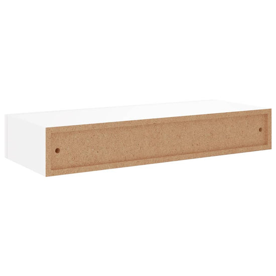 Wandschappen 2 st met lade 60x23,5x10 cm MDF wit MeubelReus