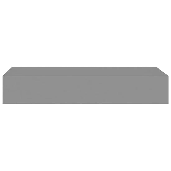 Wandschap met lade 60x23,5x10 cm MDF grijs MeubelReus