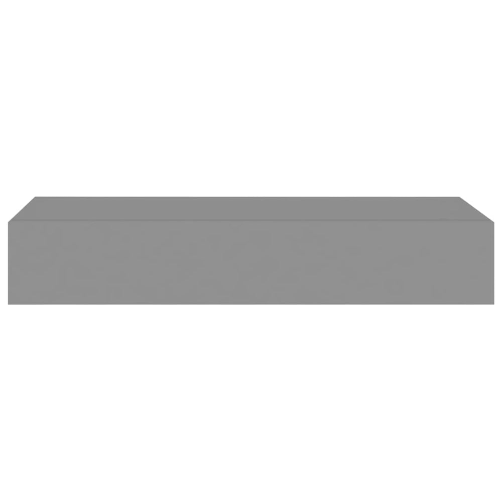 viaXL Wandschappen 2 st met lade 60x23,5x10 cm MDF grijs MeubelReus