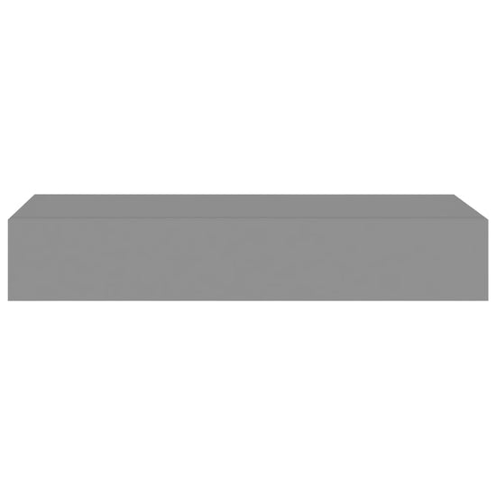 viaXL Wandschappen 2 st met lade 60x23,5x10 cm MDF grijs MeubelReus