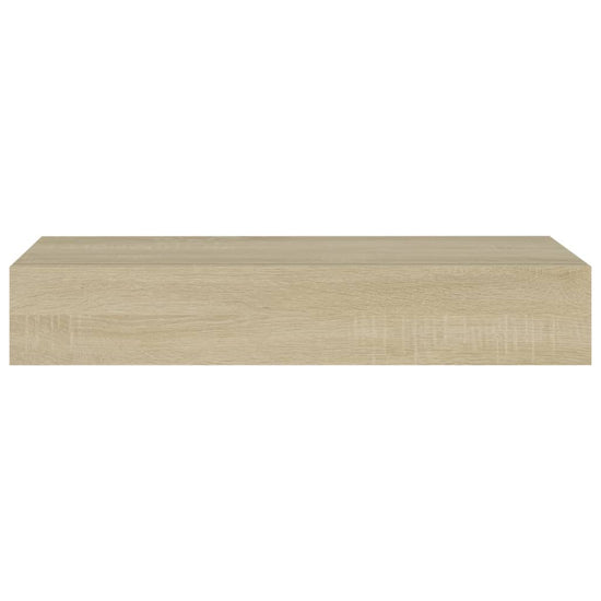 viaXL Wandschappen 2 st met lade 60x23,5x10 cm MDF eikenkleurig MeubelReus