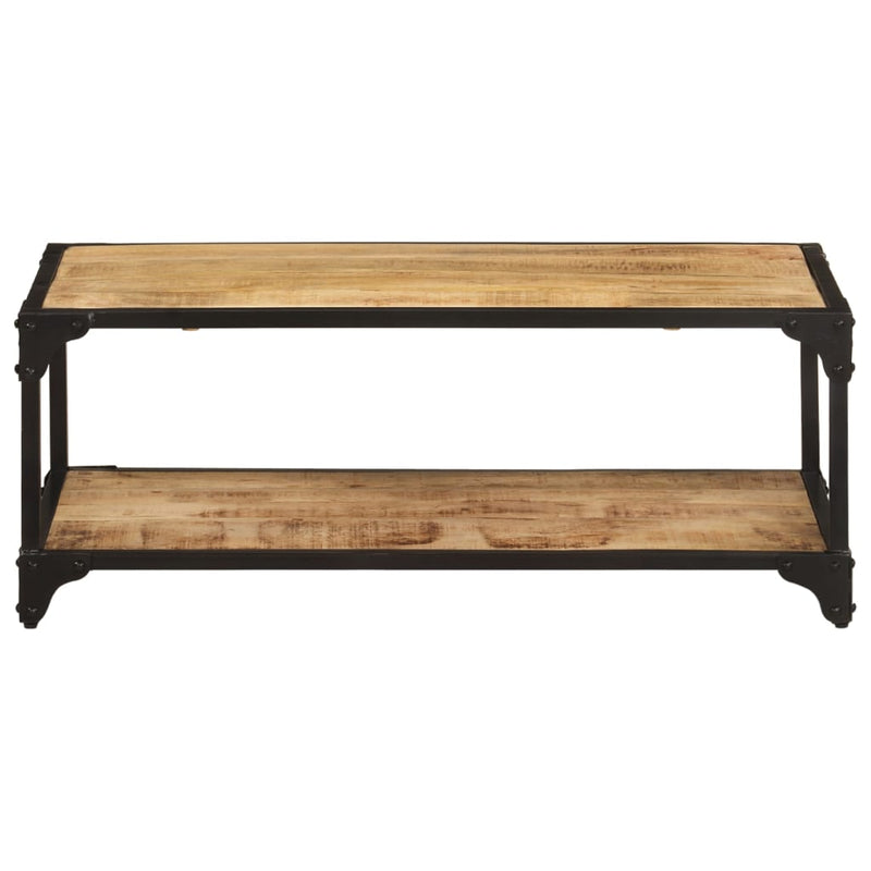 Salontafel 90x45x35 cm massief ruw mangohout MeubelReus