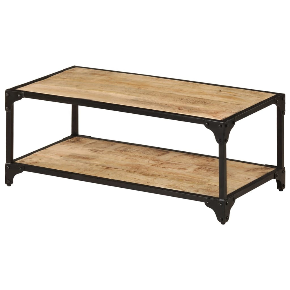 Salontafel 90x45x35 cm massief ruw mangohout MeubelReus