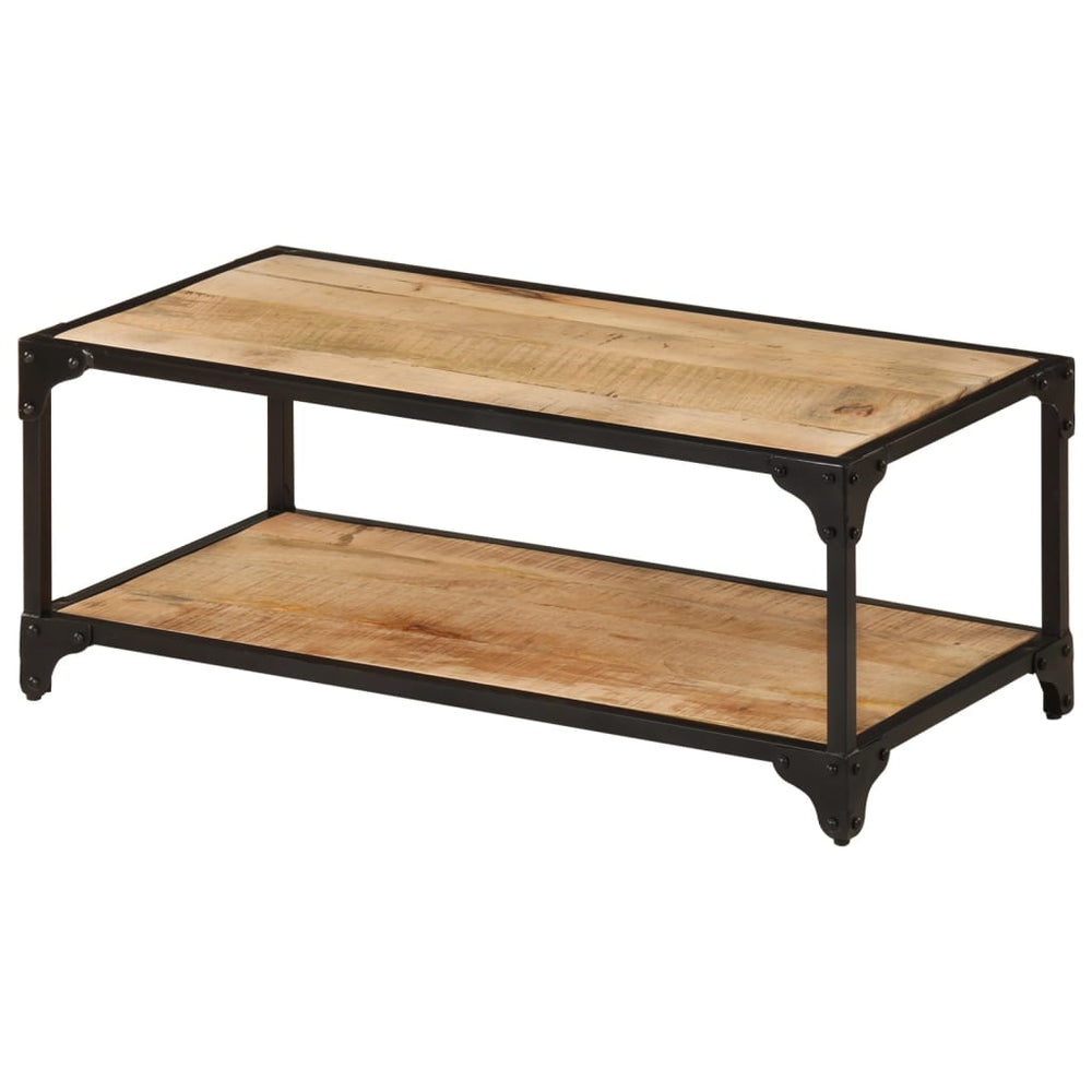 Salontafel 90x45x35 cm massief ruw mangohout MeubelReus