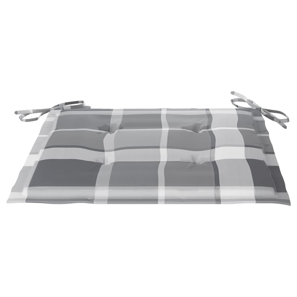 Tuinstoelen stapelbaar 8 st met kussens massief teakhout MeubelReus